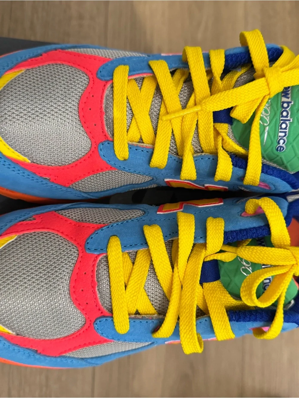 New Balance Kids Blue, Orange & Yellow Colorblock Sneakers